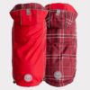 犬用 レインコート GFPET ジーエフペット ウォータープルーフドッグレインコート Red Plaid ペットウェア