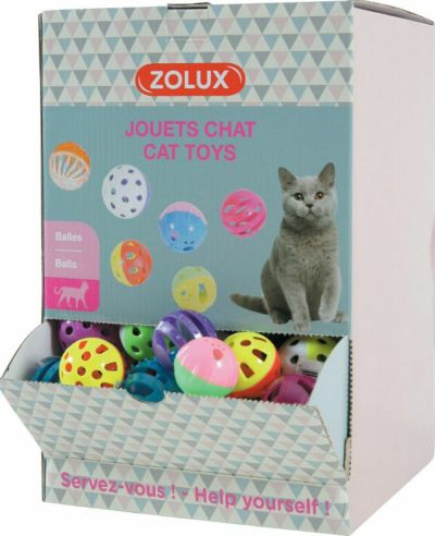 猫用 おもちゃ フランスZOLUX 猫じゃらし キャットトイボール大小10個入りアソートセット