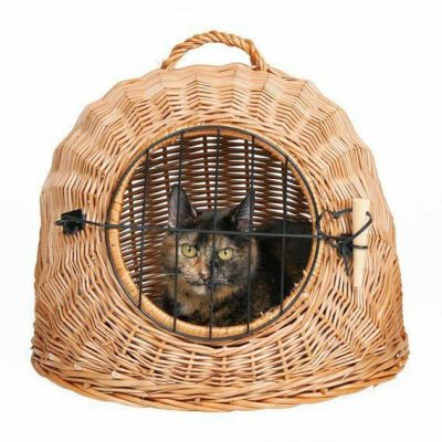 犬用 キャリーバッグ ウィッカーケイブキャリーバッグS  ひんやり 冷感 猫