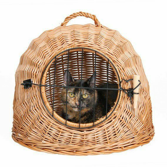 犬用 キャリーバッグ ウィッカーケイブキャリーバッグS ひんやり 冷感 猫