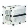 犬用 ケージ ROCKCREEKCRATES コラプシブルドッグケージ XXLサイズ（48インチ） ホワイト ペットケージ 頑丈 大型犬 ドライブケージ 折りたたみ可能 ロッククリーククレーツ