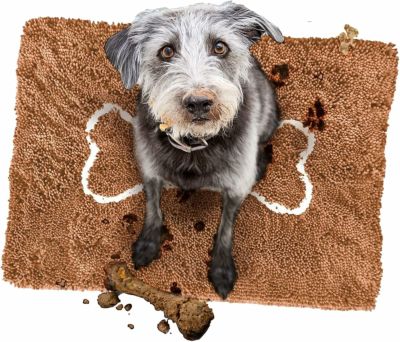 犬用 ペットベッド Soggy Doggy Doormat ソギードギードアマットXLサイズ Caramel Bone