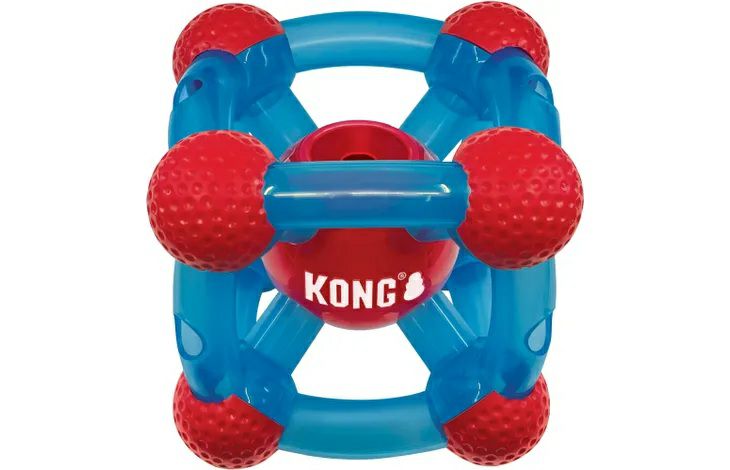 犬用 おもちゃ ベルギーFLAMINGOPET KONG リワードティンカーキューブ MLサイズ