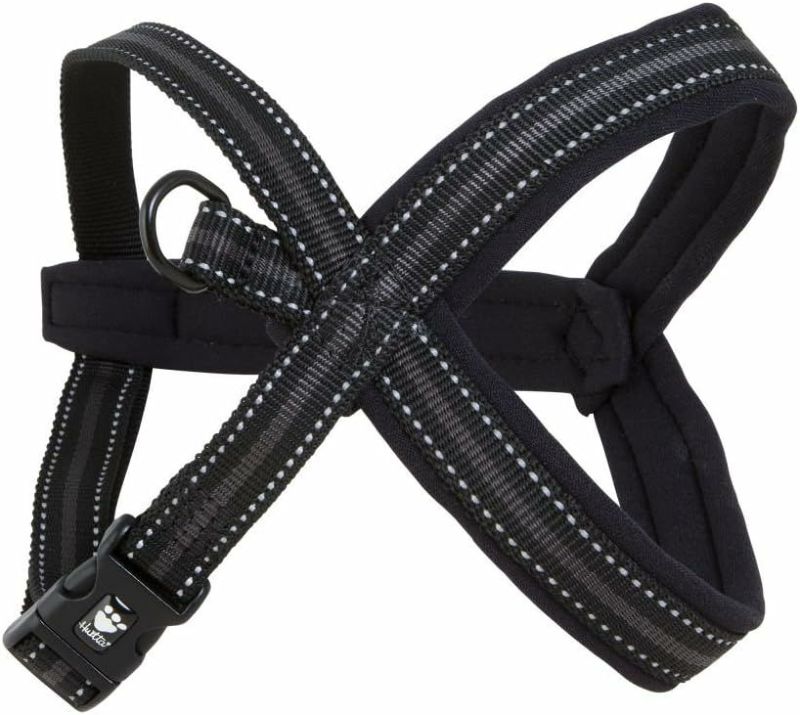 犬用 ハーネス フルッタ パッド入りハーネス35ｃｍ　ブラック