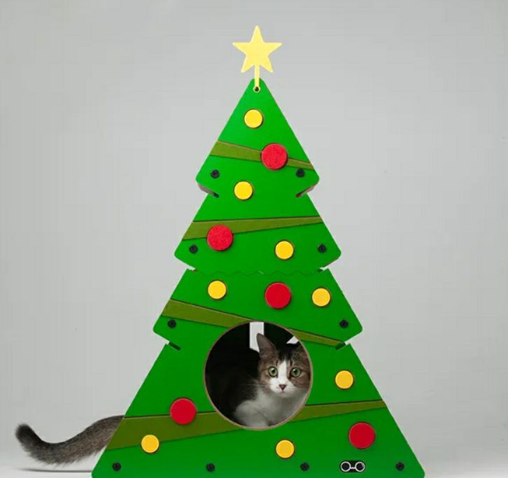 猫用 キャットタワー アークペット キャットスクラッチャー クリスマスツリー
