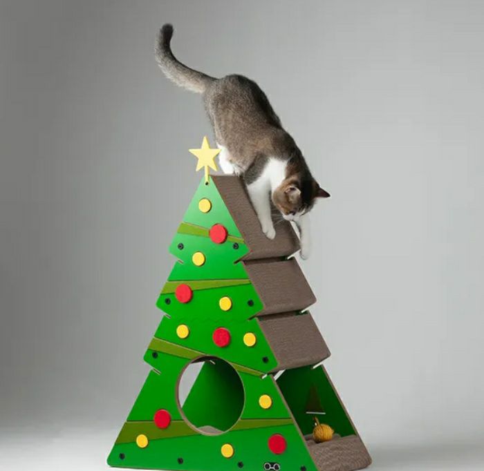 猫用 キャットタワー アークペット キャットスクラッチャー クリスマス