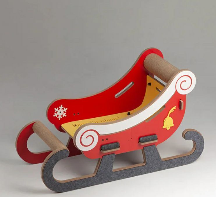 猫用 キャットタワー アークペット キャットスクラッチャー クリスマスそり