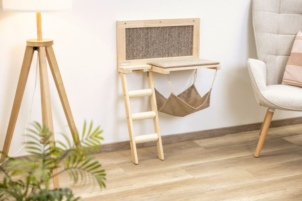 猫用 キャットタワー KERBL ケアブル ウォールマウントキャットタワー ライングサーフェスティンバー